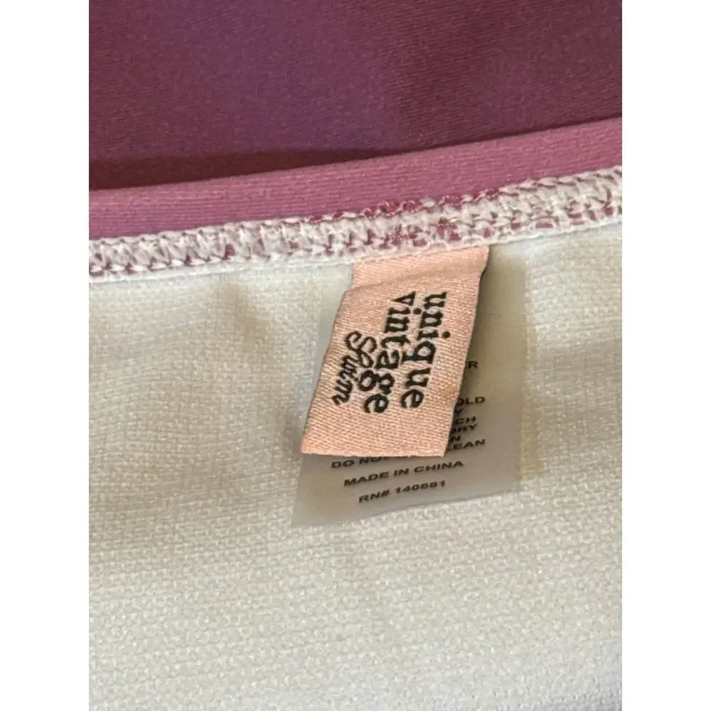 Unique Vintage 1970’s Purple Ombre Daphne High Waist Retro Bikini Bottom 3X NWOT